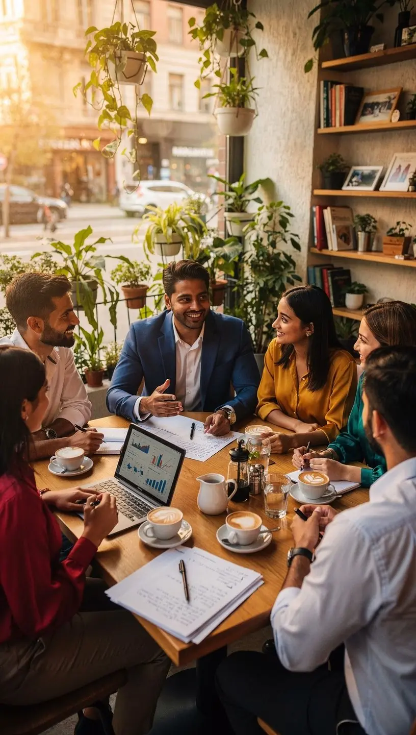 Professional team collaboration